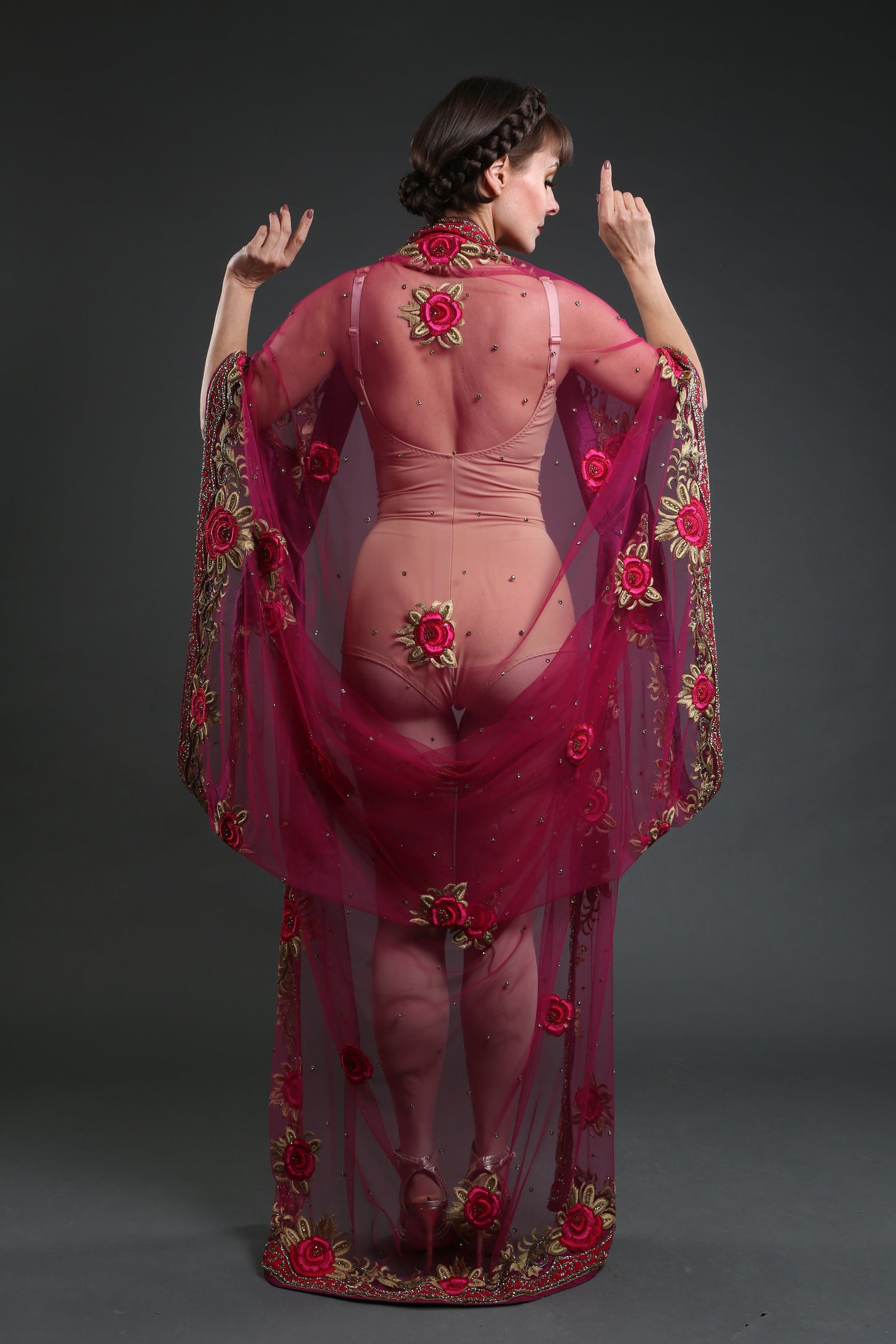 Fuchsia Great Gatsby Style 1920s Flapper Dress