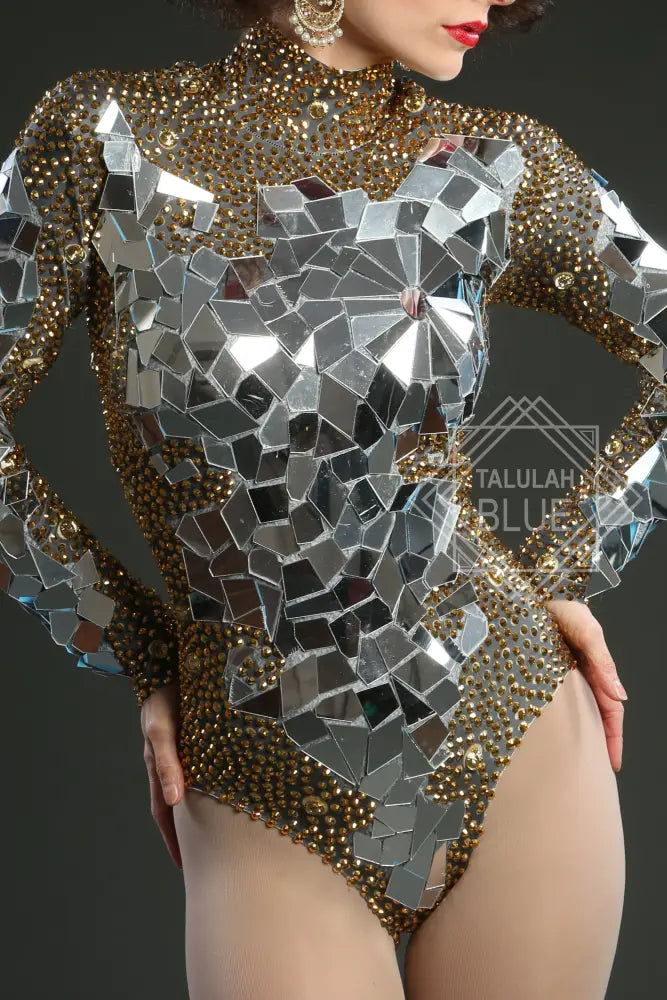 mirror leotard festival costume outfit