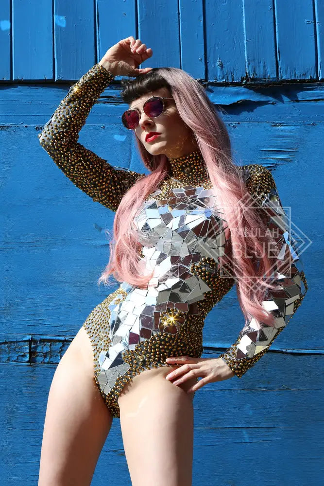 mirror leotard festival costume outfit