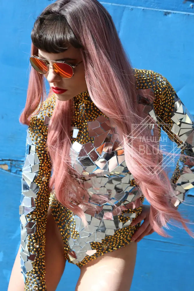 mirror leotard festival costume outfit