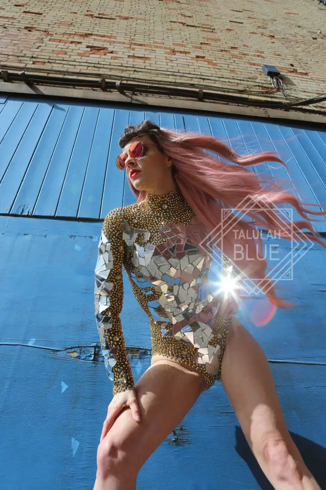 mirror leotard festival costume outfit
