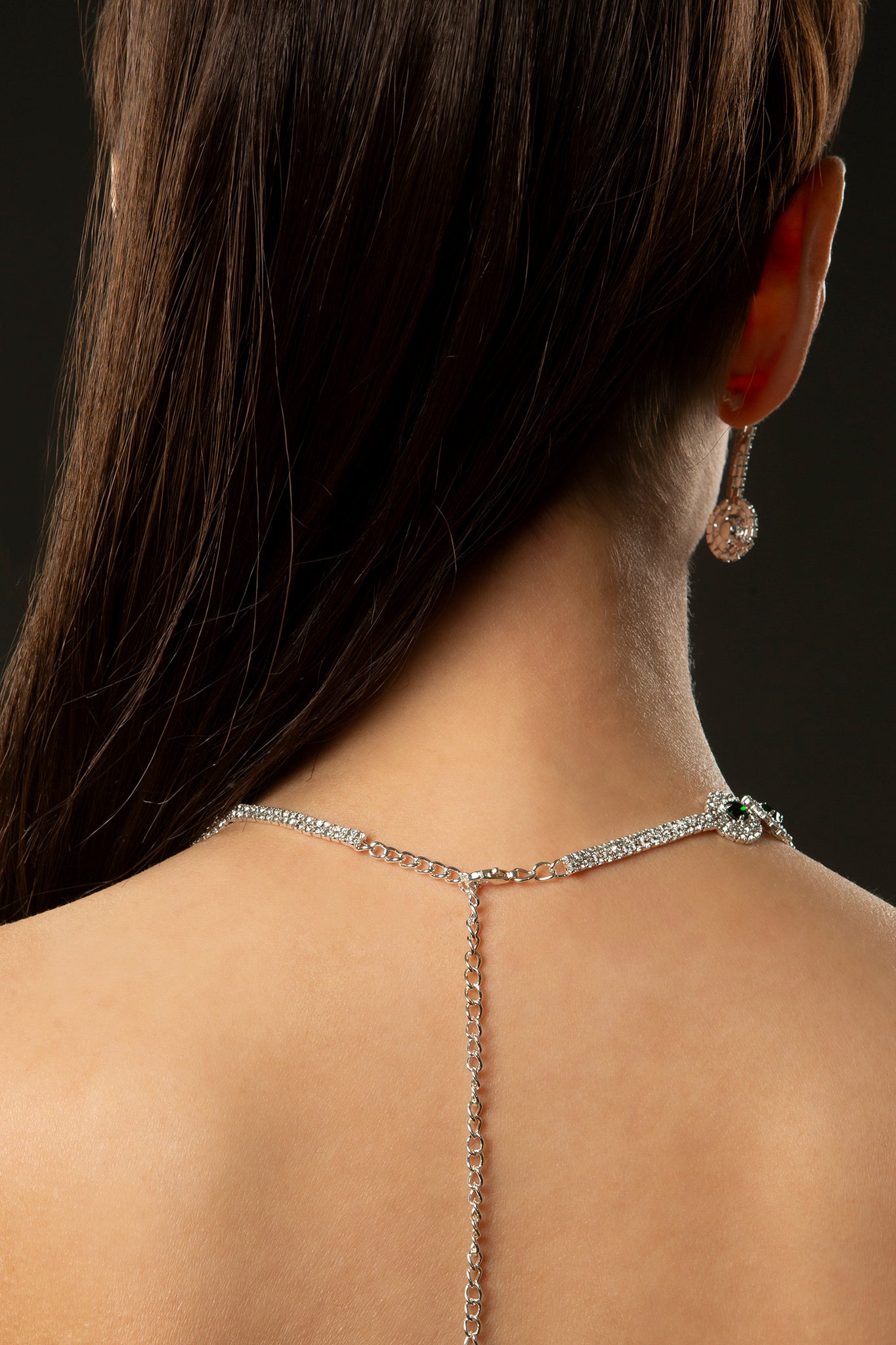 Showgirl teardrop costume necklace