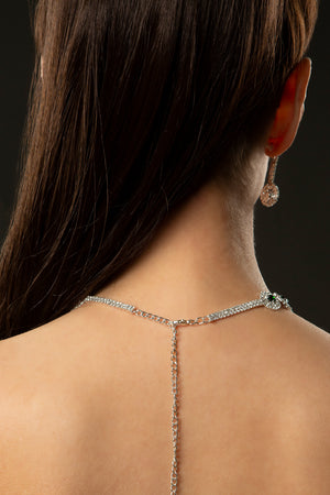 Showgirl teardrop costume necklace