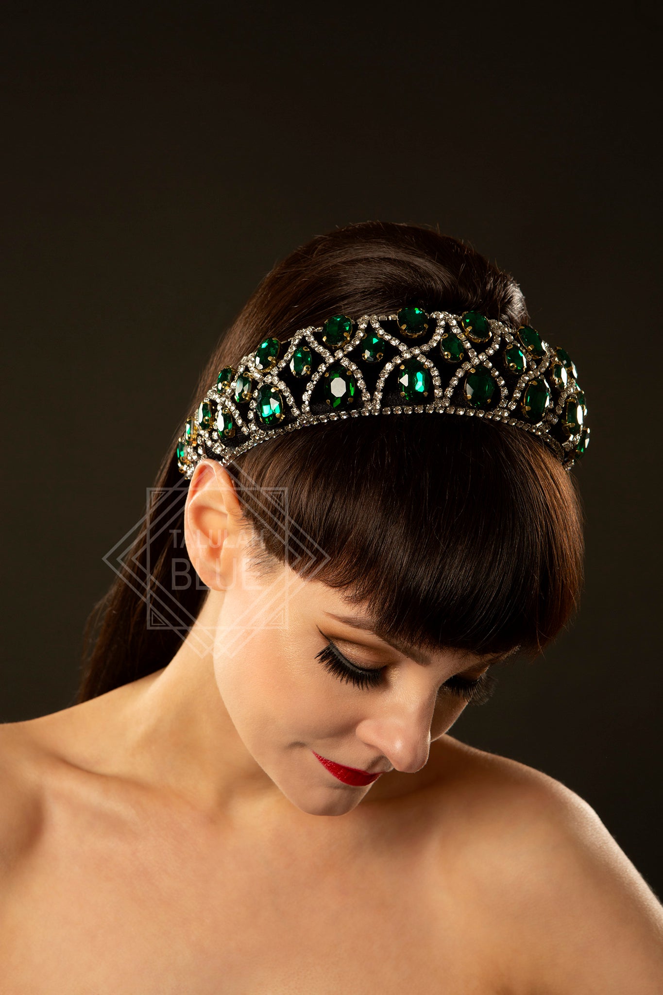 Gem Emerald Encrusted Headband