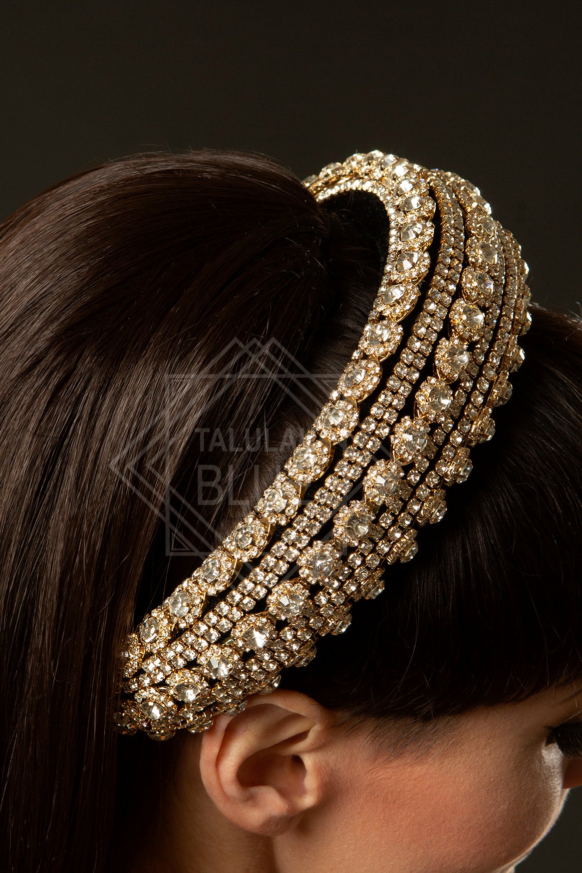 Gold gem encrusted headband