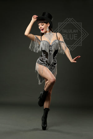 Black Glamorous Crystal Bodycon Dress
