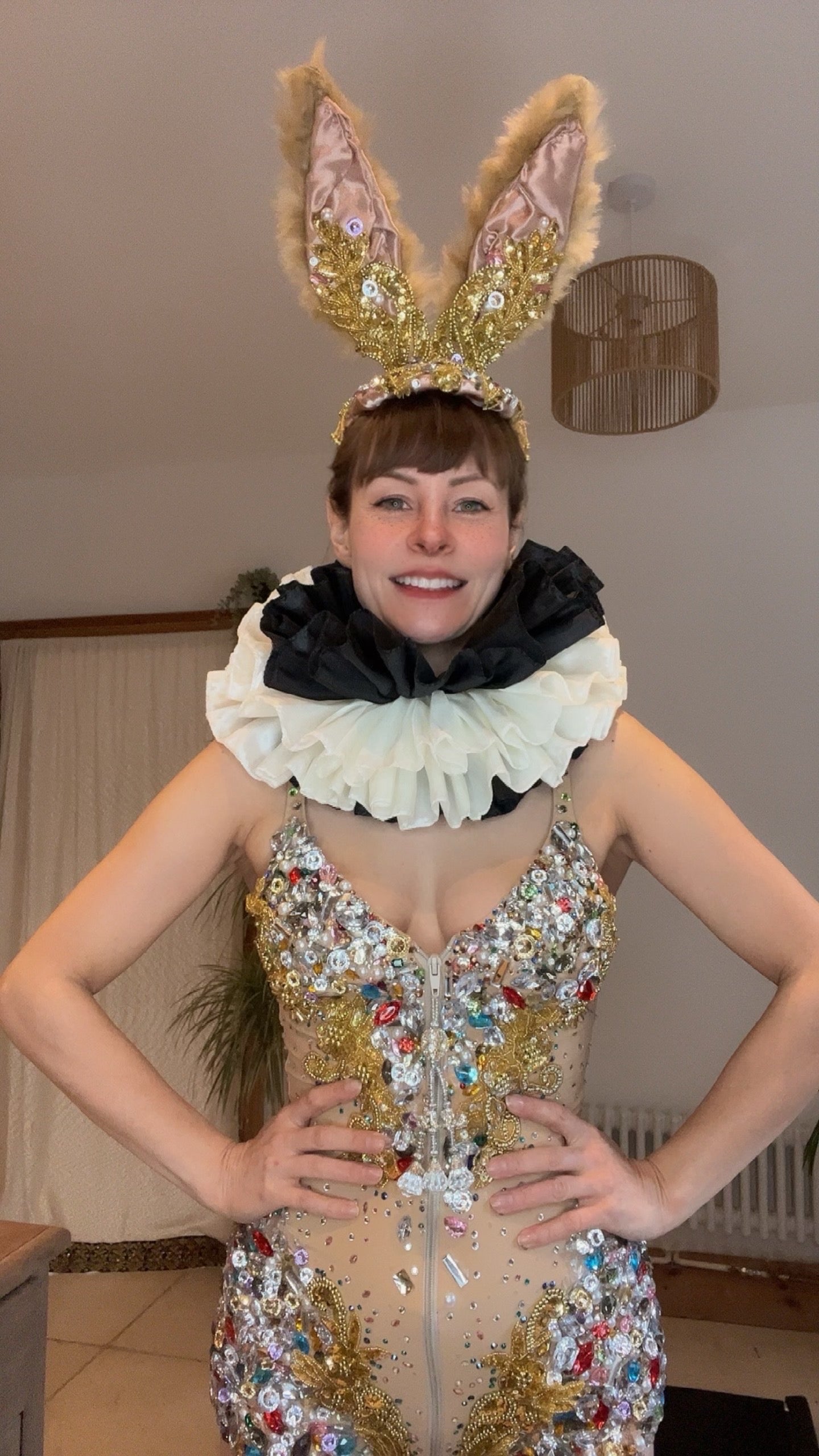 Extra Volume Taffeta Neck Ruffle