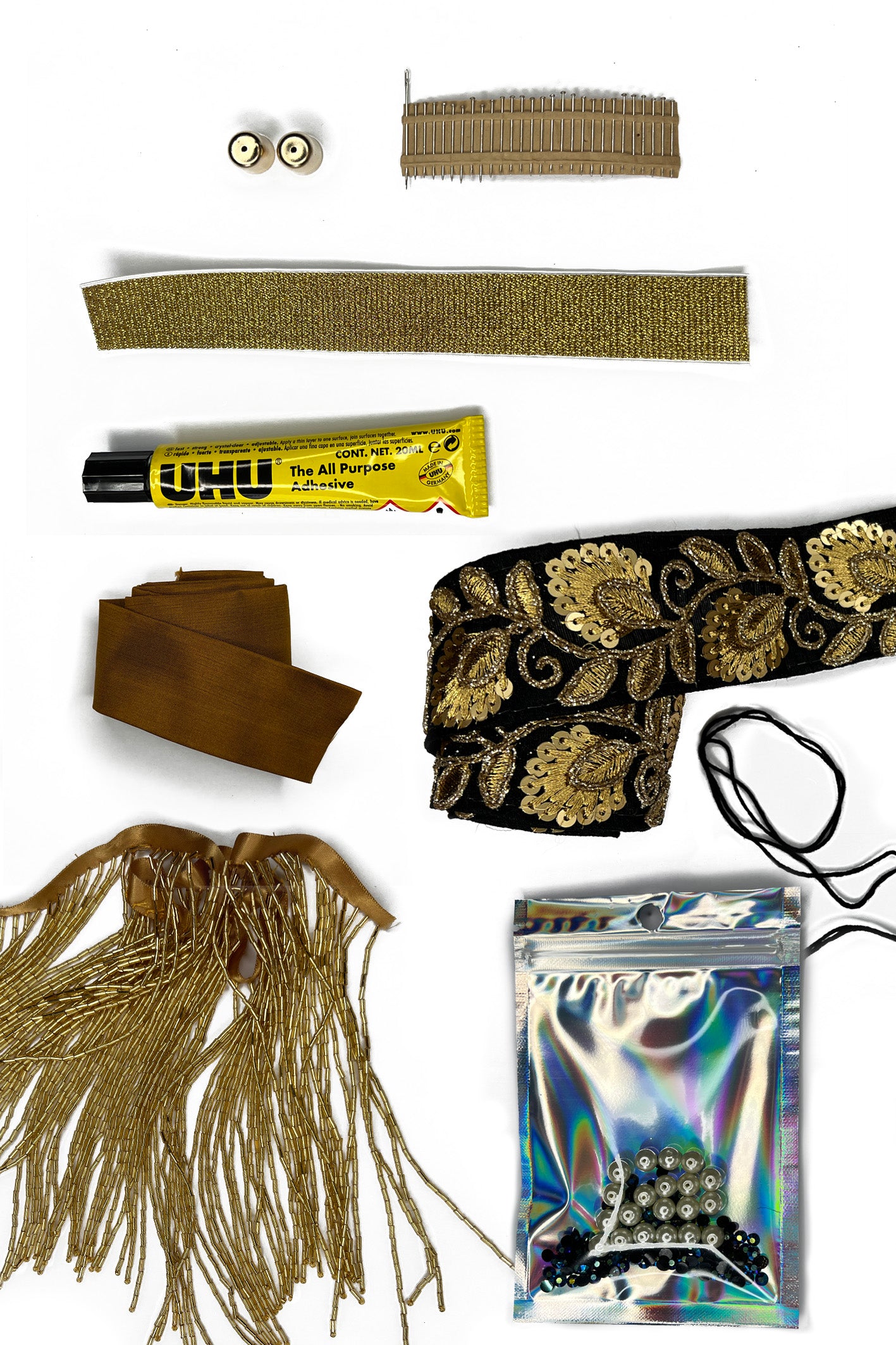 Craft your own ~ Black Art Deco Headband