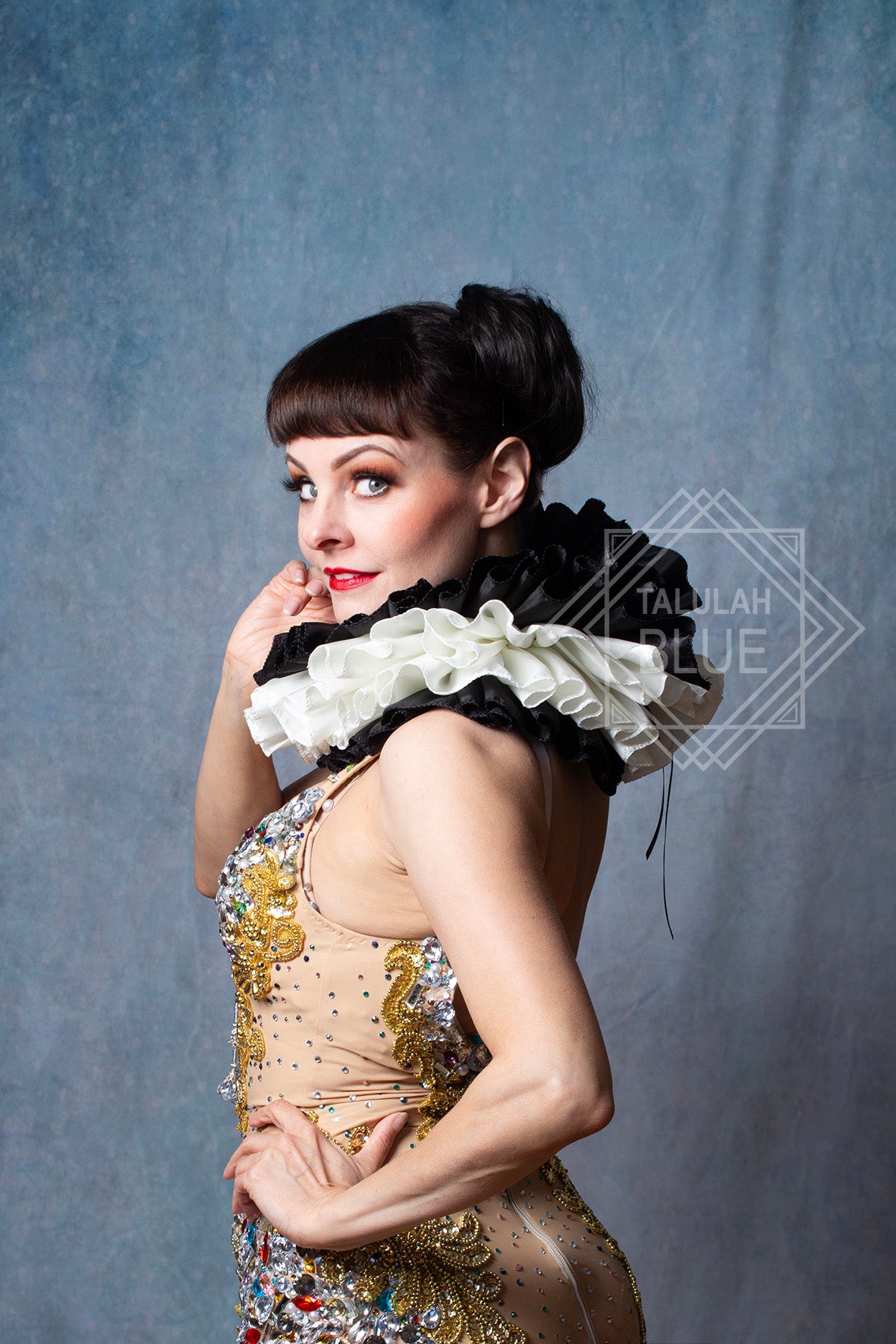 clown costume neck ruffle harlequin pierrot clown clown clown, burlesque costume