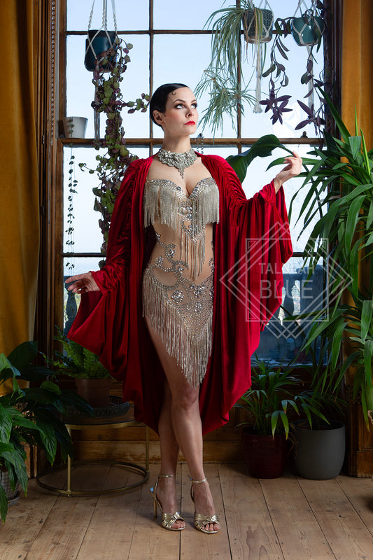 red shrug flapper dress for that roaring twenties outfit, peaky blinders great gatsby dress, fancy dress shop, burlesque costume, 1920's dress