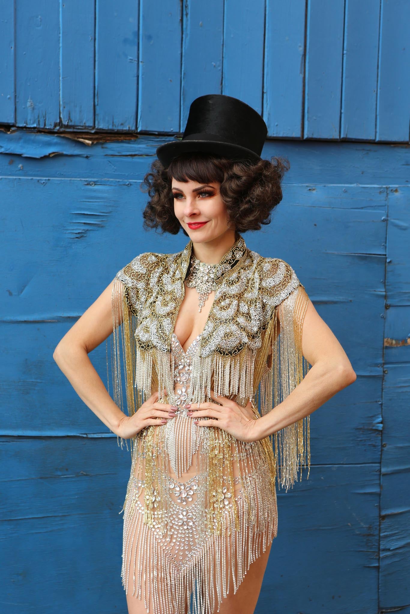 1920 beaded bronze circus deco gatsby cape