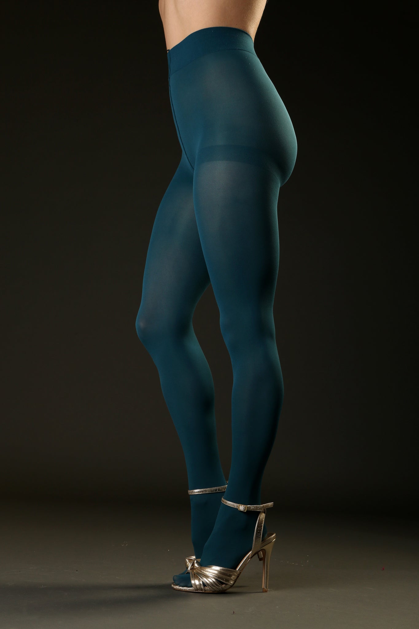 Teal Opaque Tights – Talulah Blue Costumes
