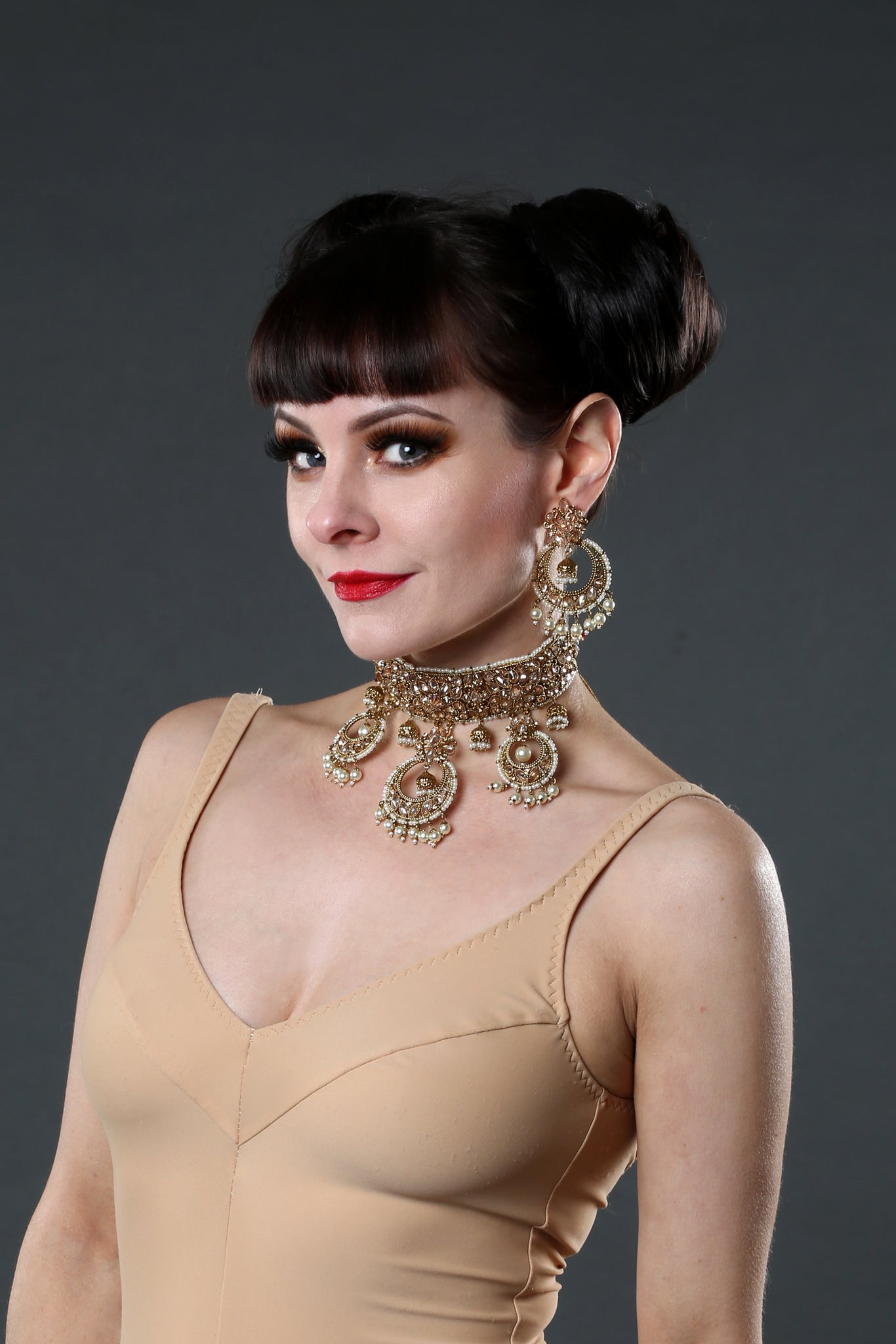 ivory and gold bohemian necklace