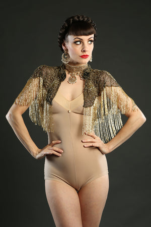 1920 style beaded flapper cape great Gatsby outfit